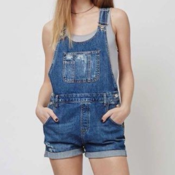 Top shop overall  shorts - Picture 1 of 4